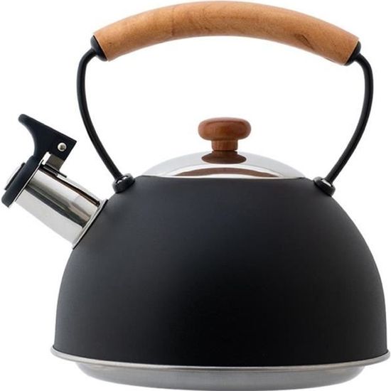 UNE - Bouilloire noire en acier inoxydable 2.5l, théière de qualité  alimentaire pour faire bouillir le thé, C - Cdiscount Electroménager