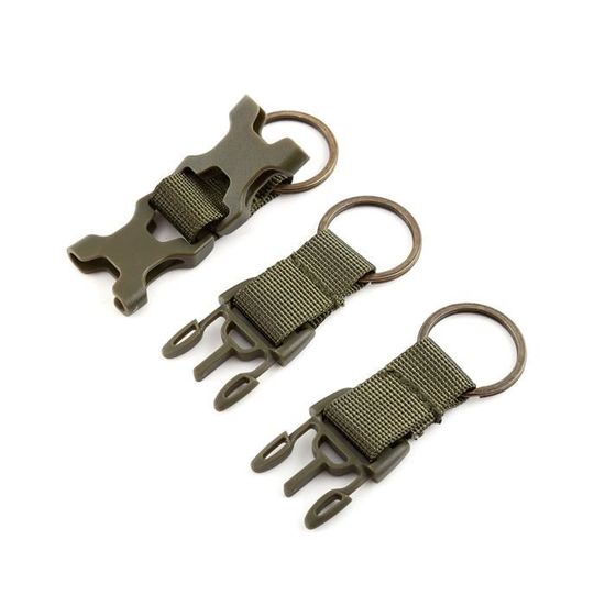 Mousqueton Tactique Azarxis - Porte-Clés Résistant 50kg | Pour Outdoor, Rando, Camping