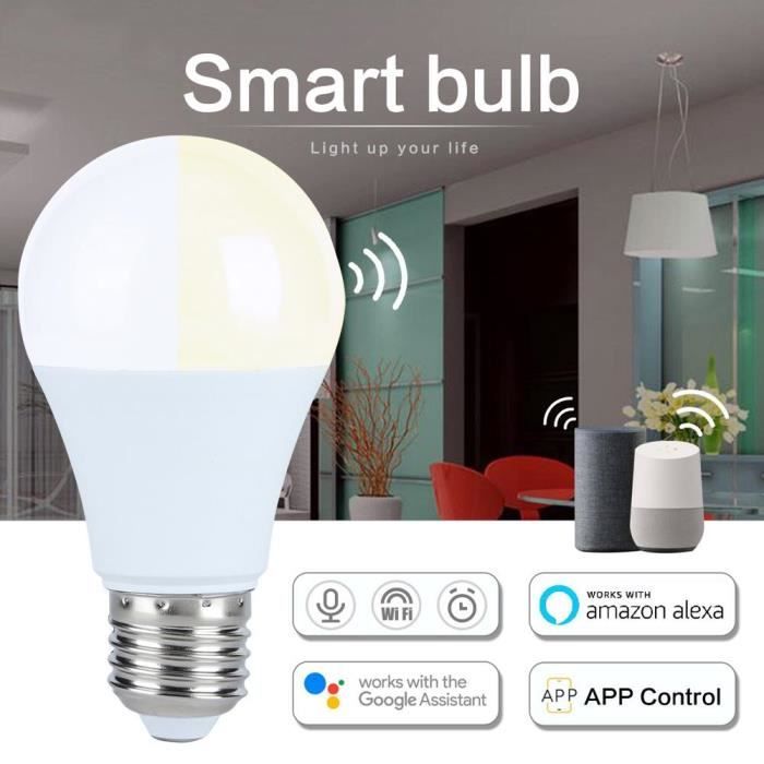 LLA© Ampoule WIFI Lampe Intelligente Ampoule Lampe Compatibl