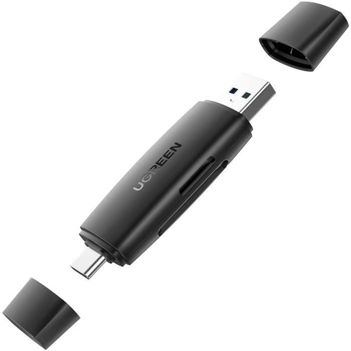 USB C Lecteur de Carte SD Micro SD USB 3.0 Adaptateur de Carte Mémoire Card Reader MMC SDXC SDHC MSXC Compatible avec PS4 iPad [116]
