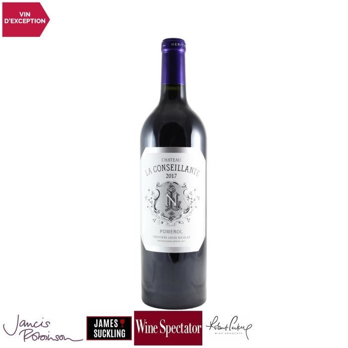 Château La Conseillante Rouge 2017 - 75cl - Vin Rouge de Bordeaux - Appellation AOC Pomerol - 17+-20 Jancis Robinson - Cépages Merlo