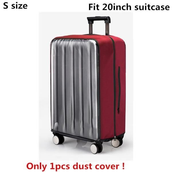 vin rouge S-couverture - housse de protection anti-poussière en PVC Transparent pour bagages, valise à roulet