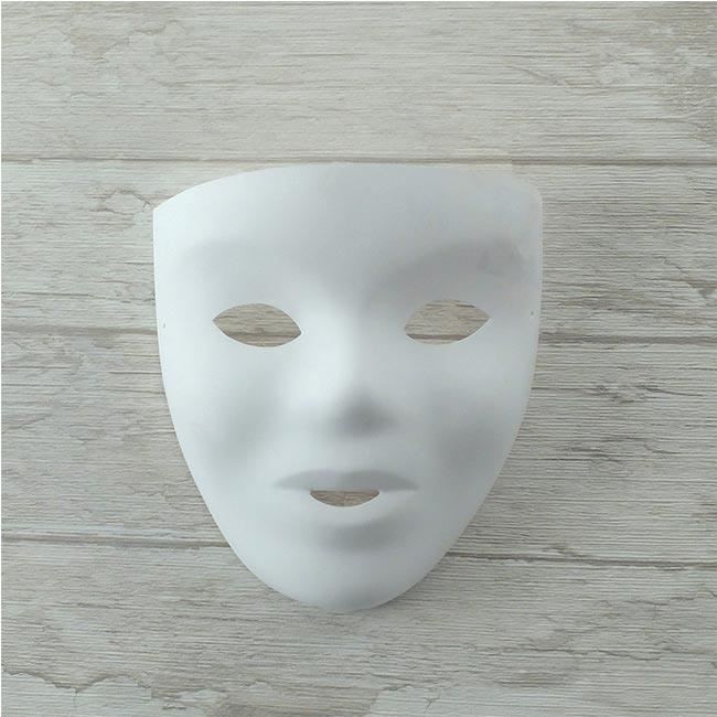 Masque enfant fin blanc à décoré