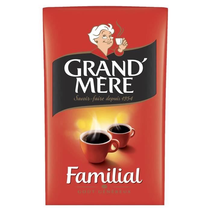 LOT DE 12 - GRAND MERE Familial - Café moulu - 250 g