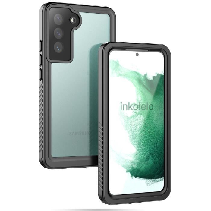 inkolelo Coque Étanche Pour Samsung Galaxy S22 Plus / S22+, IP68 Imperméable écran intégré 360 Degrés Antichoc Anti-Neige Protection