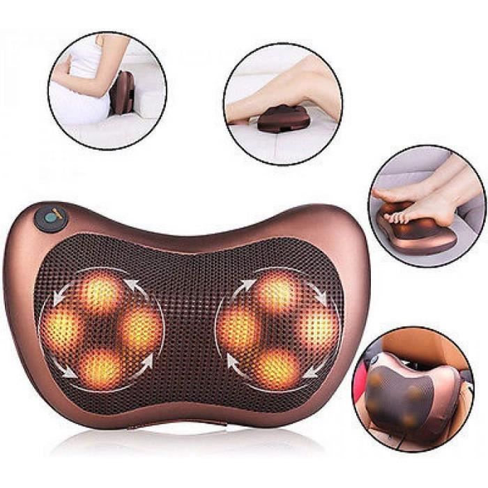 Coussin massage chauffant, massant bien etre shiatsu ,à la maison ou en voiture.