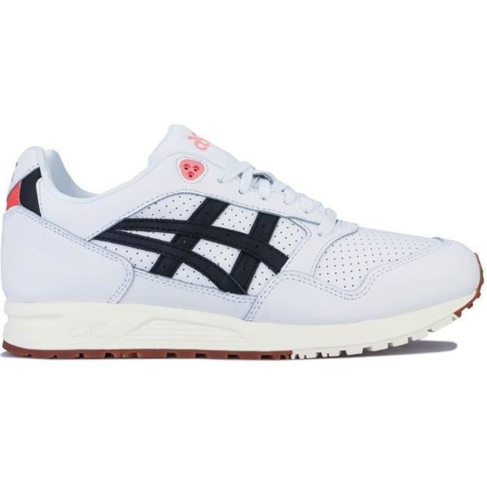 Baskets Asics Gelsaga Pour Homme En Blanc Et Noir.