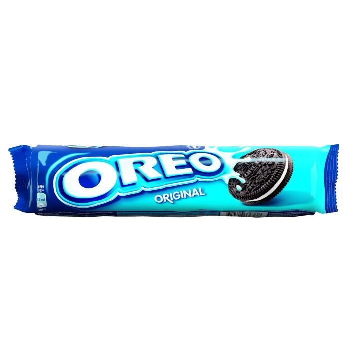 Biscuit cacaotés goût vanille 154 g Oreo