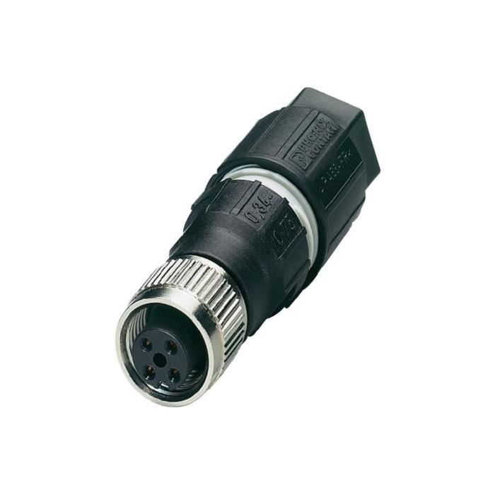 Connecteur M12 femelle droit 4 pôles pour capte…