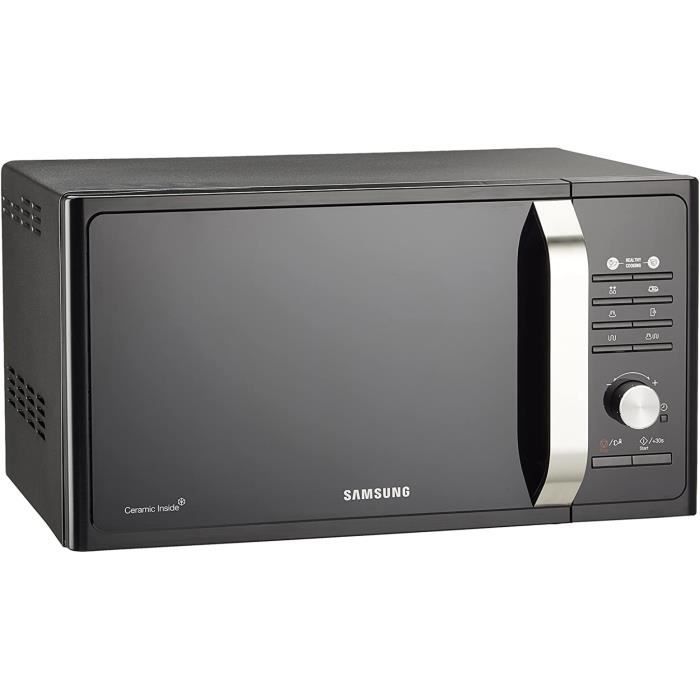 Samsung MG23F302TAK Four à Micro-Ondes Gril, 800 W, Gril 1100 W, Cuisson Saine, 23 Litres, Noir/Argent
