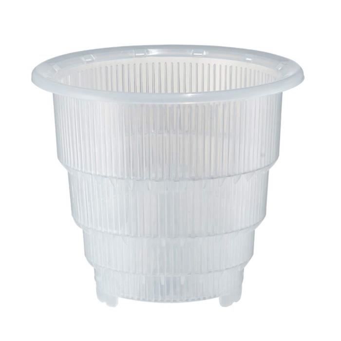 Pot en Plastique pour Plantes orchidée Motif Maison, 15 cm