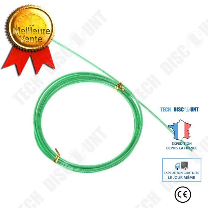 TD® Accessoires Fitness - Musculation,Cordes de saut de vitesse de câble d'acier remplaçables par Crossfit de 3m sautant - Type gree