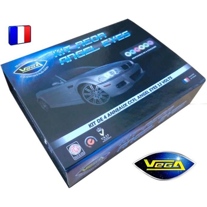 Kit Vega® 4 anneaux Angel Eyes néon CCFL BMW E36 E39 blanc xénon anti-erreur ODB