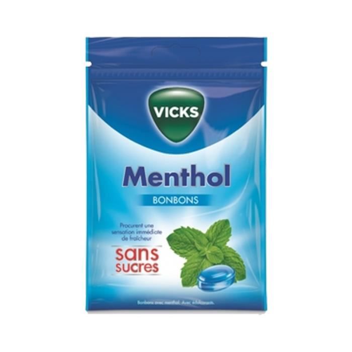 Vicks Bonbons Menthol Sans Sucre 72 Grammes