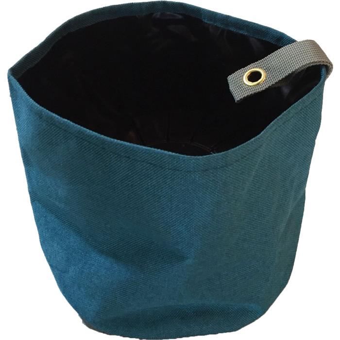 KITCHEN GARDENING Pot de fleurs en tissu pour plante - Taille S - Bleu baltique