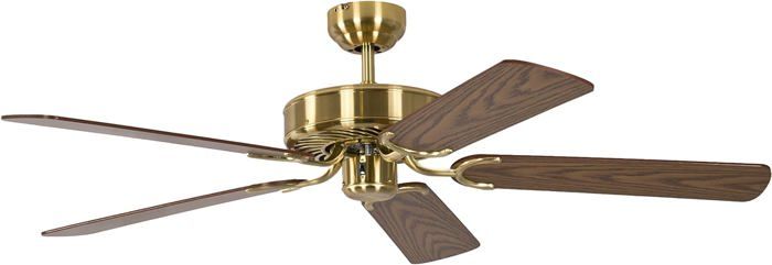 Ventilateur Plafond Potkuri 132cm – Bronze/acajou, Sans Lumière, Silencieux (neuf)