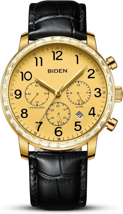 Montre Homme LN LENQIN Analogique Quartz - Cuir Étanche 30M - Style Affaires