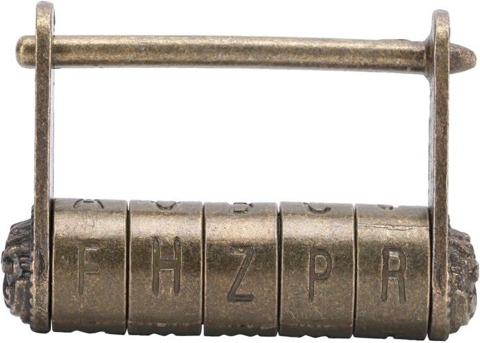 Dekaim Serrure Vintage En Alliage De Zinc Antique De La Dynastie Ming Qing Style Rétro Pour Porte D'armoire Avec Pompon, Bronze