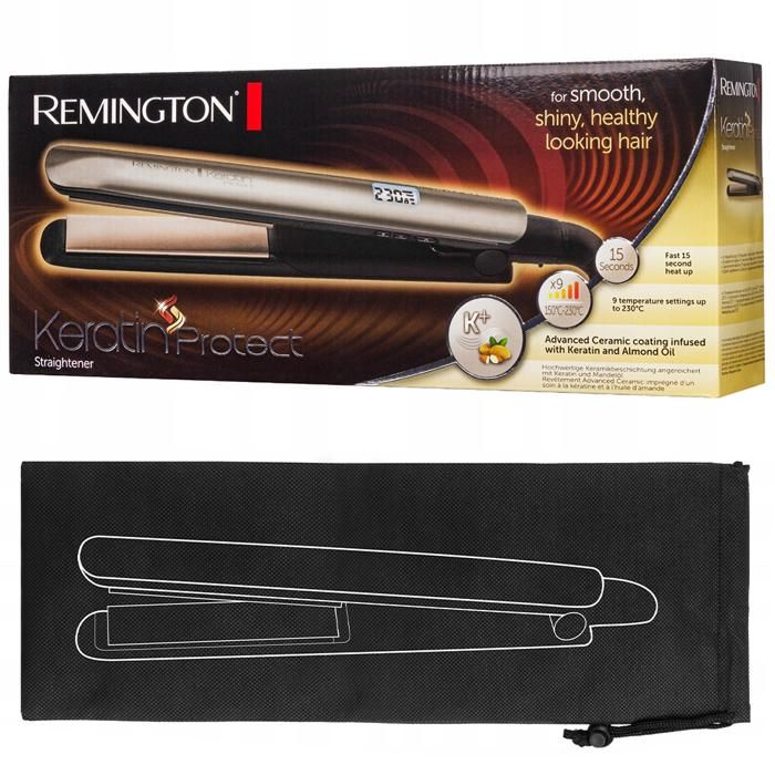 Lisseur - REMINGTON - S8540 - Keratin Protect - Étui inclus - Soins des cheveux