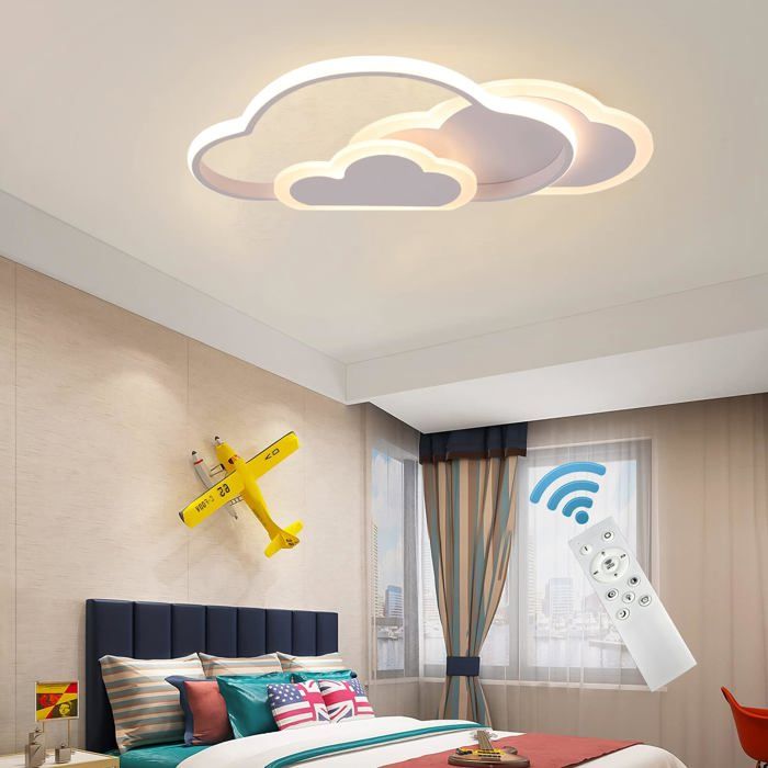 Plafonnier Football Enfant LED - Design Noir Et Blanc - Pour Chambre Ado - Ampoule E27 Incluse