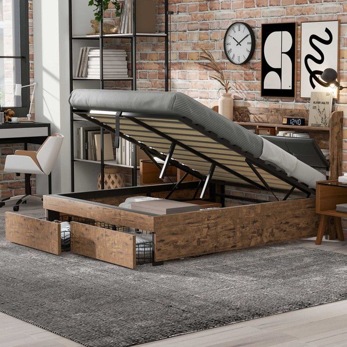 Cadre De Lit 140x200 Cm Simili Cuir Beige Agora-Option Avec Sommier Et Demi Azelia P1 85773540