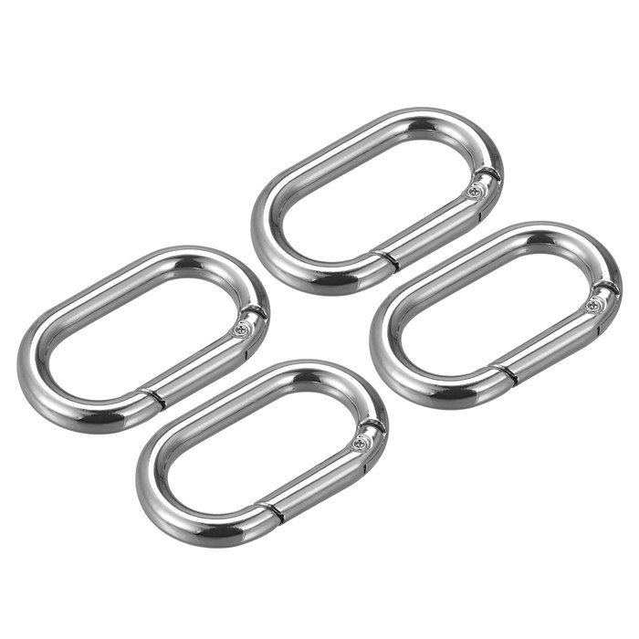 4pcs Clips pivotants Snap Homard Fermoir Crochet Sac Porte-clés