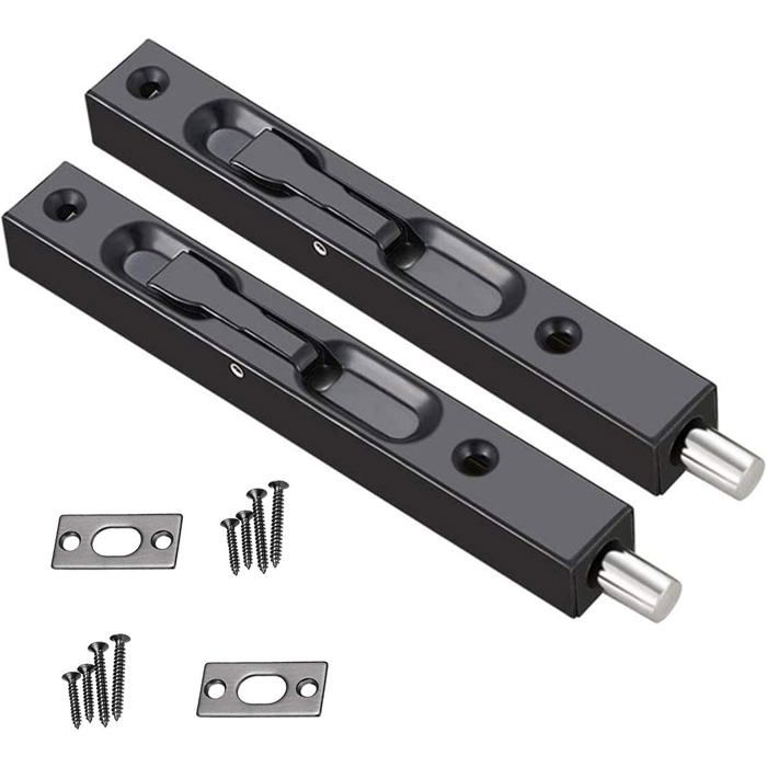 2 Pièces Loquet Caché de Porte Verrou de Boulon Loquet de Porte15 2 cm Loquet Caché de Porte Boulon de Sécurité en Acier