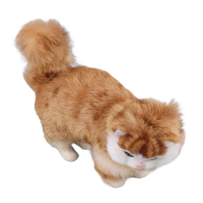 OMABETA jouet de modèle de chat simulé OMABETA Chat simulé Cat simulé jouet en peluche réaliste adorable jeux peluche Chat simulé