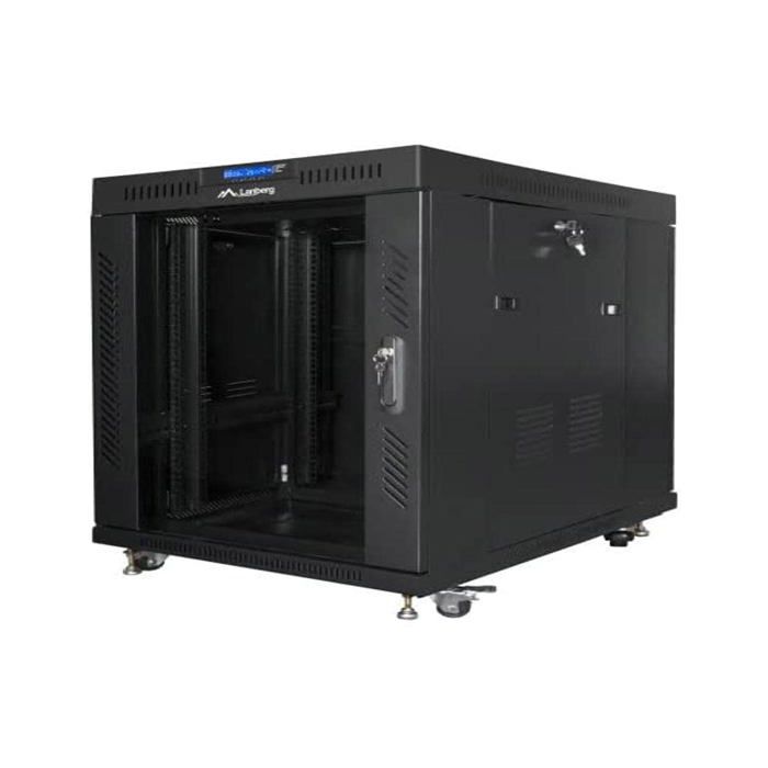 Rack 19 - Lanberg - FF01-8015-12BL - 15U - Porte Verre - Flat Pack Noir