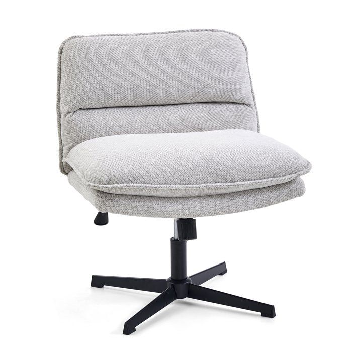 Fauteuils lounges - hjh LIVING - Criss-Cross 20 - Gris Clair - Tissu