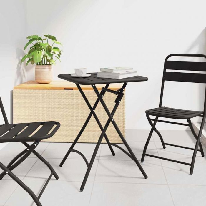 vidaXL Table de jardin pliable 55x55x73 cm Acier