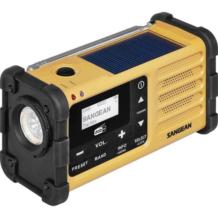 Sangean MMR-88 DAB+ Radio dextérieur DAB+ FM radio durgence fonction de charge de la batterie lampe de poche panne