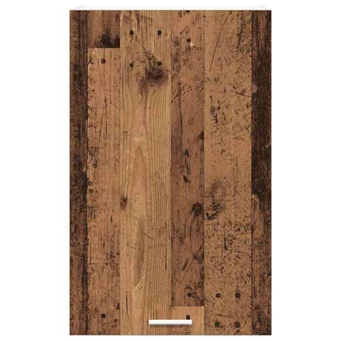 Moderne Placard suspendue SWEETY Armoire murale cuisine Riga Bois ancien et Blanc 50x31x80 cm BB1534