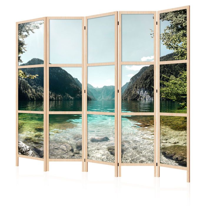 Paravent intérieur unilatéral - LumaSoul - 5-2-28-0-3d-1-2-5 - 5 pièces - 225x172 cm - Voir Japonais 1
