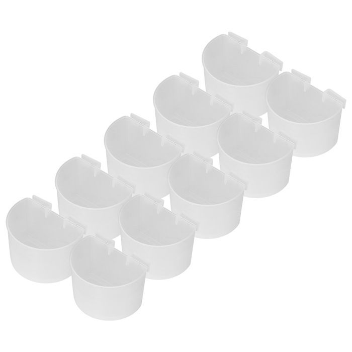 Meilleurs prix pour SALALIS gobelets en plastique pour mangeoires pour oiseaux Gobelets dalimentation pour Pigeons 10 jardin bloc Grand transparent
