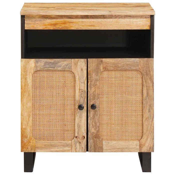 Buffet avec porte - vidaXL - bois de manguier massif - marron - 2 portes - 60 x 33 x 75 cm - Bois de mangue massif 60pfn26m