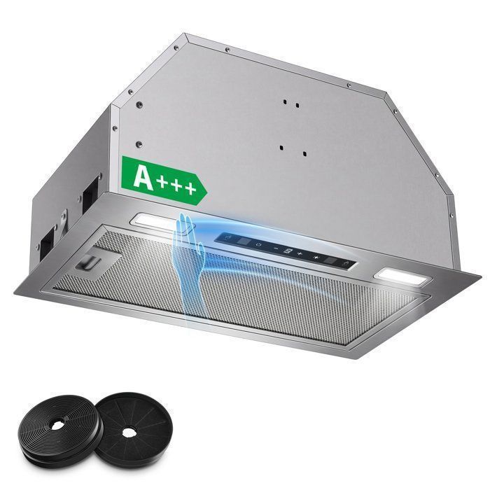 Hotte Aspirante Hotte Encastrable 750m³/h Évacuation & Recyclage Gestuelle Tactile