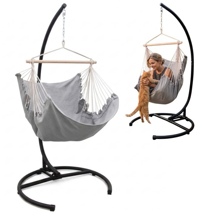 Chaise Suspendue Exterieur XL - 155x125 Fauteuil Suspendu - Balancelle de Jardin Chaise Suspendue Exterieur XL - 155x125 Fauteuil Suspendu - Balancelle de Jardin