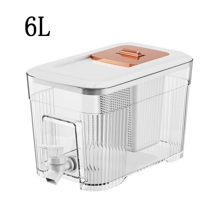 Funmo Distributeur Boissons 3,5L Avec Robinet - Sans BPA, Résistant -20°C à 120°C - Pour Jus, Cocktails, Fêtes