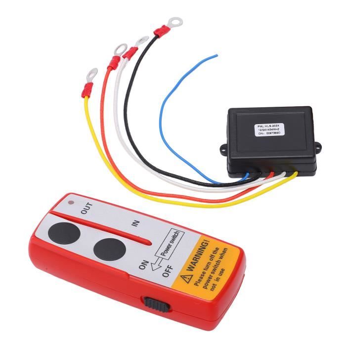 Voiture Telecommandé Tout Terrain Télécommande Treuil Universelle Aukson - 9,2 Pieds - Sans Fil - Pour 4x4 VTT Télécommande Treuil Câble 2.8m