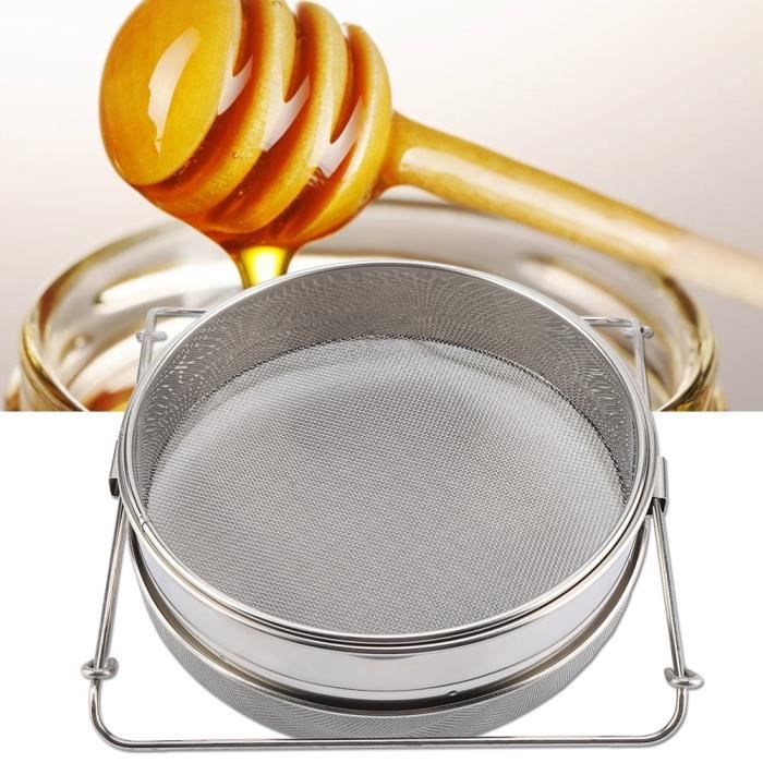 Mumusuki Rectangulaire Portable Tamis à Miel Tamis équipement apicole Apiculture Outils pour Miel Filtre Naturel 