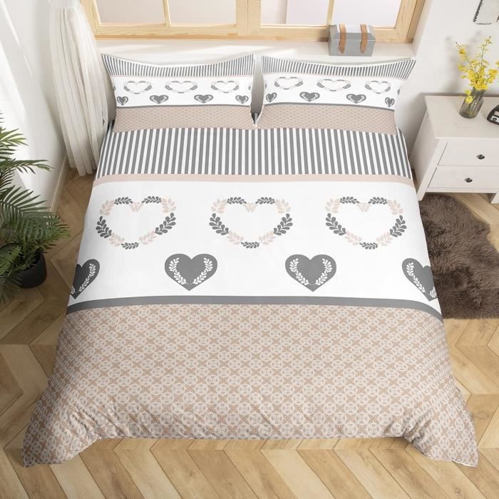 Couette à rayures fleuries Pottery Barn Teen Jolie F/Q