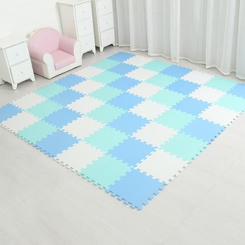 VEVOR Tapis de sol de gymnastique de 1,4 cm d'épaisseur, 12 carreaux en