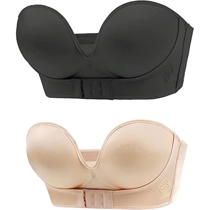 Strapless Front Buckle Bra,Wing Shape Lnvisible Strapless Padded,Wireless  Sexy Anti-Slip Invisible Lift Bras,For Low-Waisted [u5126] - Achat / Vente  Strapless Front Buckle Bra5126 - Cdiscount