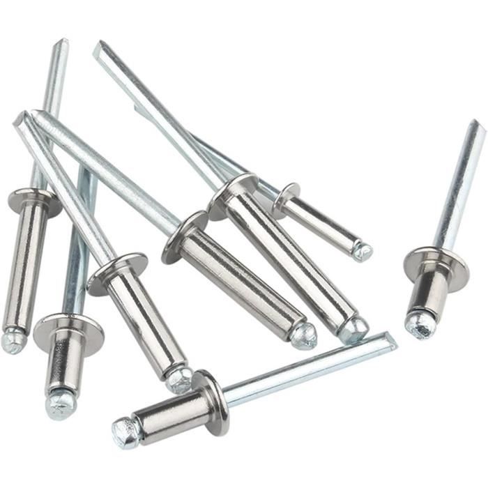 3050 Pièces Pop Rivets Aluminium M2.4 M3.2 M4 M4.8 Tête De Dôme Rivets
