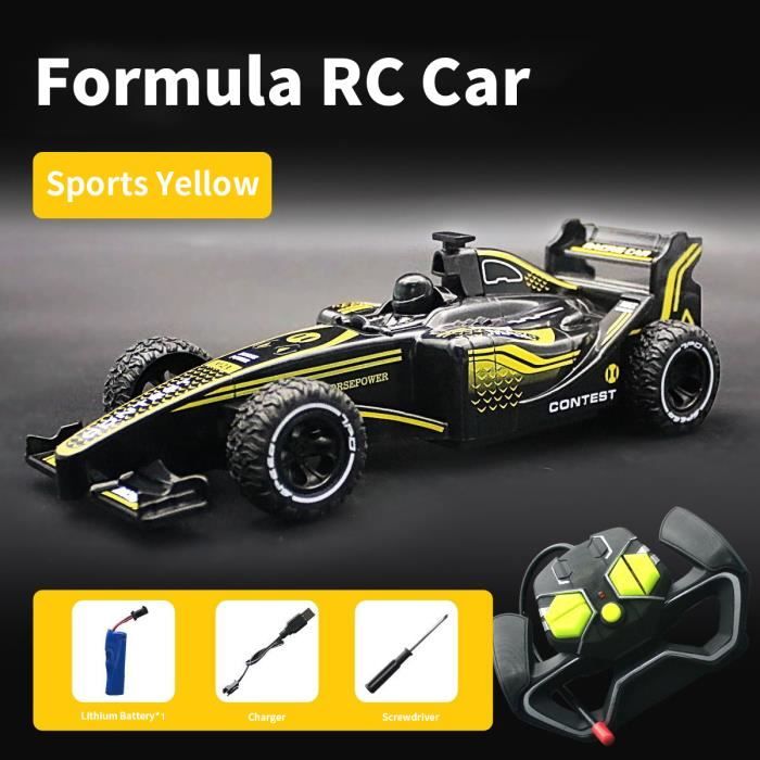 Jaune - Jouet de véhicule télécommandé de formule F1 RC pour garçons,  course mobile aste, voiture de sport à - Cdiscount Jeux - Jouets