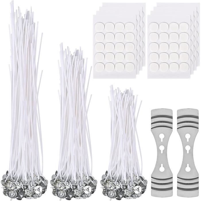 Kit De Fabrication De Bougies, 150 Piecès Mèches De Bougie Taille 9/15