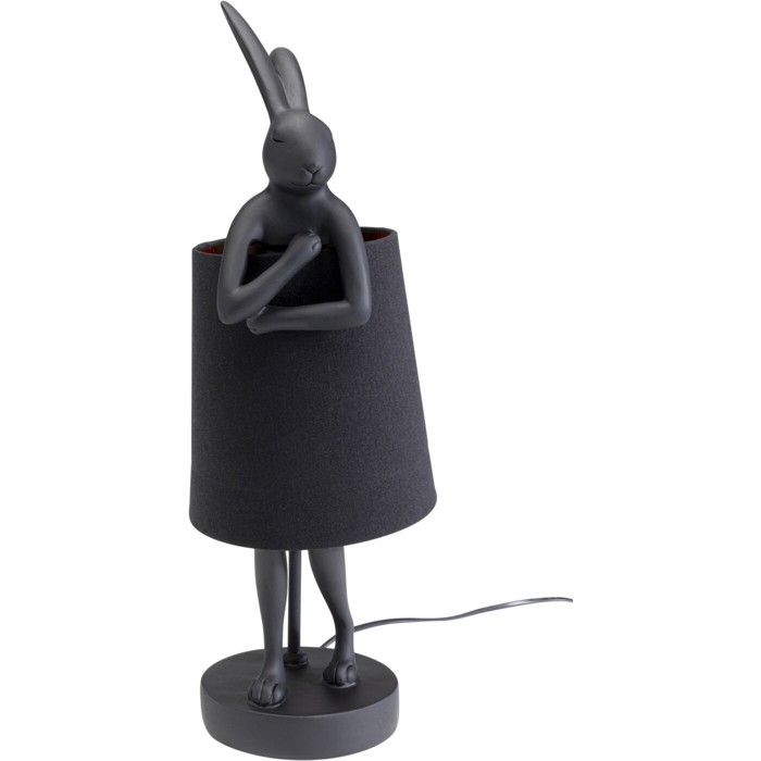 Lampe Animal lapin 50cm noire Kare Design Lampe Animal lapin 50cm noire Kare Design