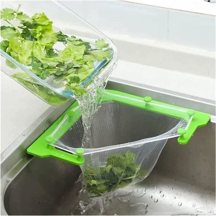 Forreen 2 Pièces Passoire Cuisine Plastique - Panier Vidange Rose Et Vert Pour Légumes, Fruits Et Pâtes