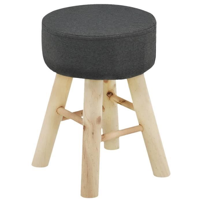 Repose-pieds rond en bois Petit tabouret nordique pour la maison l'entrée la chambre à coucher 28 x 28 x 25 cm le salon Repose-pieds rond en bois Petit tabouret nordique pour la maison l'entrée la chambre à coucher 28 x 28 x 25 cm le salon